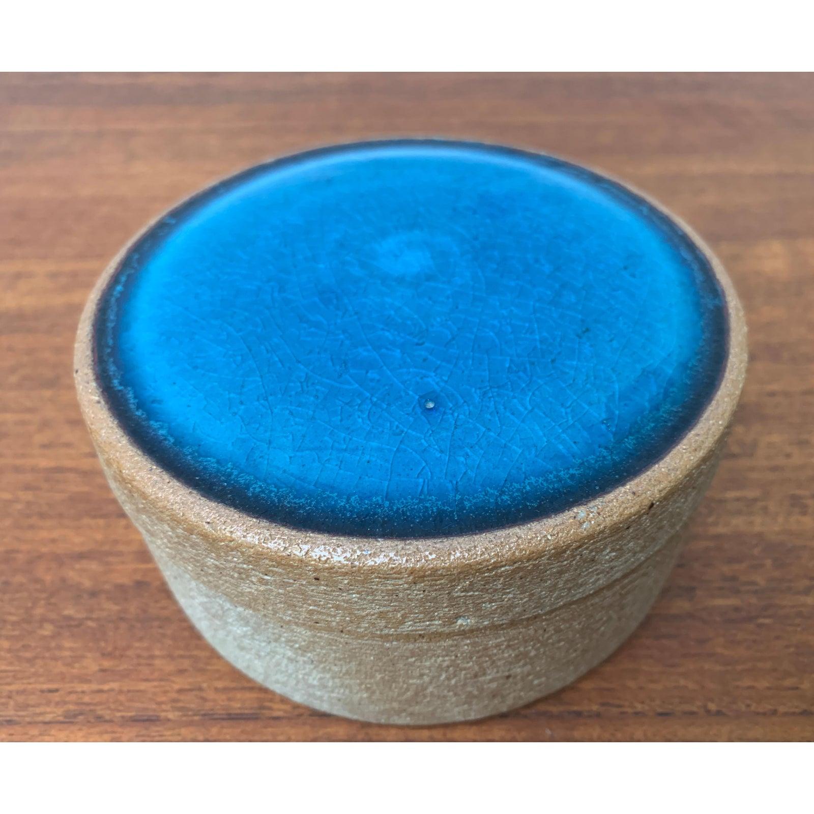 Caja redonda de cerámica danesa de mediados de siglo de L. Hjorth para Hjorth Pottery, años 60 en venta 3