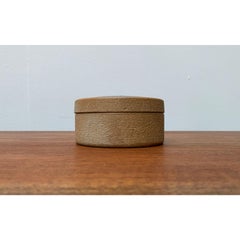 Boîte ronde danoise du milieu du siècle dernier par L. Hjorth pour Hjorth Pottery, années 1960