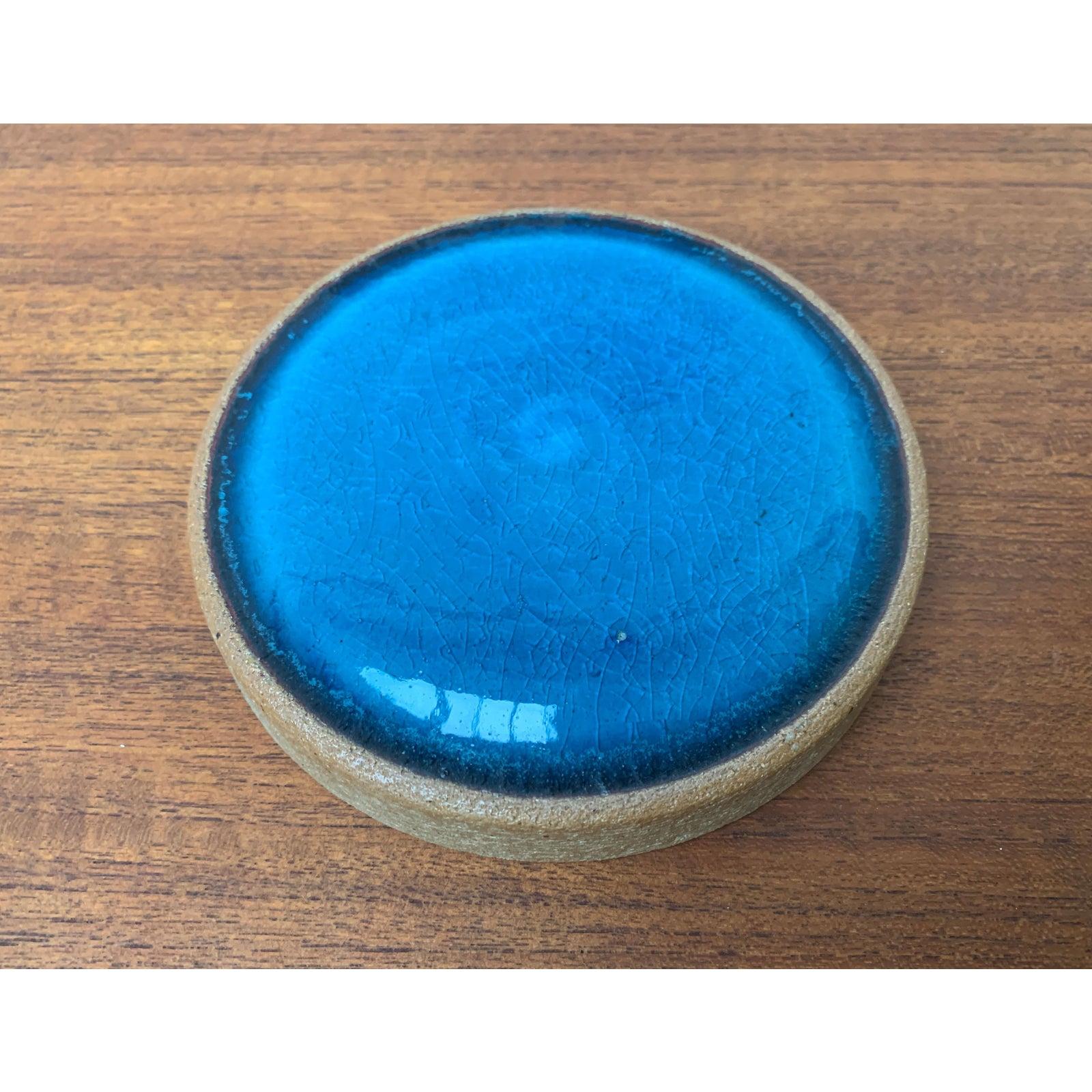 Caja redonda de cerámica danesa de mediados de siglo de L. Hjorth para Hjorth Pottery, años 60 Cerámico en venta