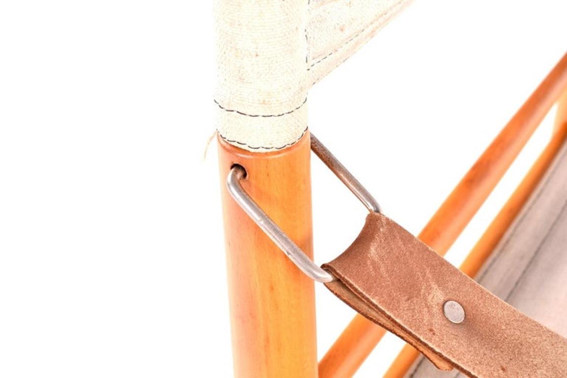 Silla Safari danesa de mediados de siglo de Farstrup Stolen Moderno de mediados de siglo en venta