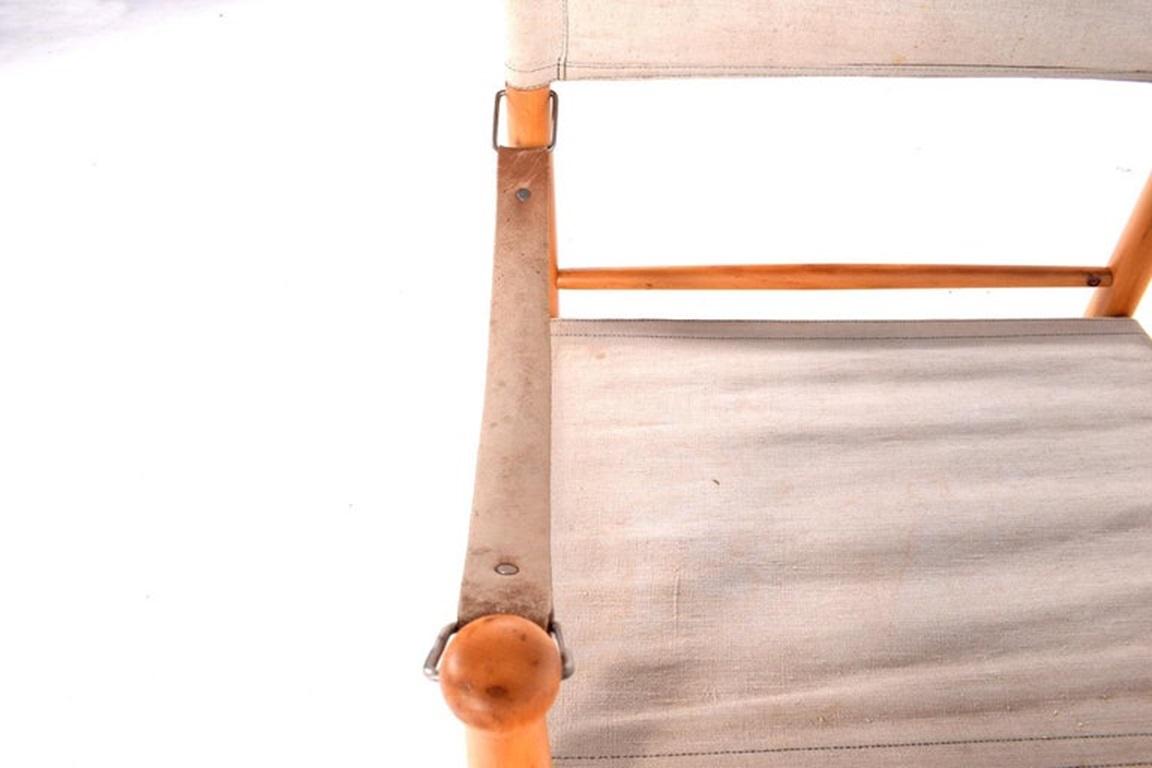 Silla Safari danesa de mediados de siglo de Farstrup Stolen Danés en venta