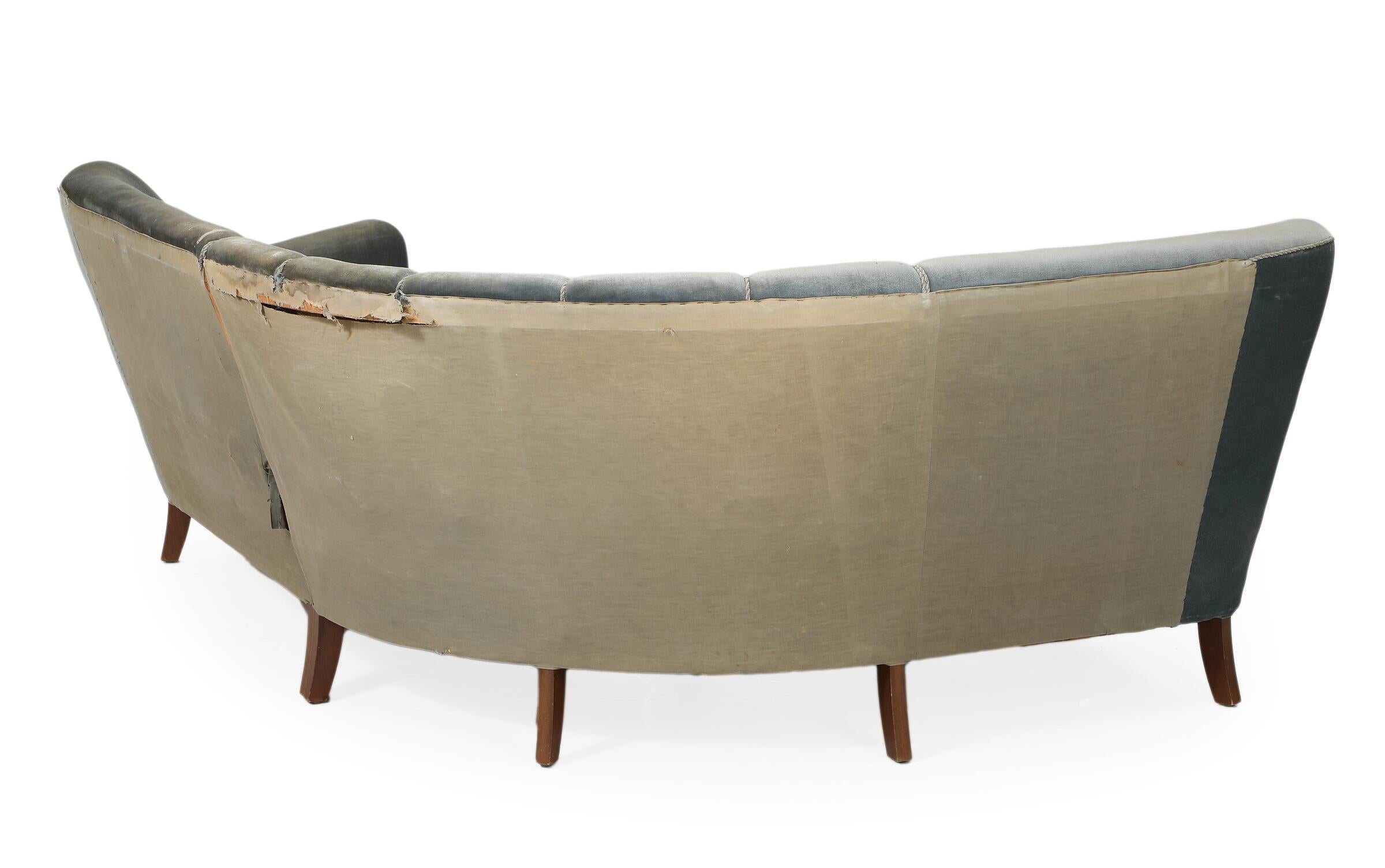 Mid-20th Century Mid-Century Danish Sectional Corner Sofa ca. 1950