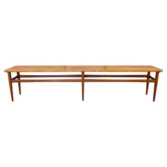 Mid-Century Danish Seven-Foot-Long Teak Bench, 1960s