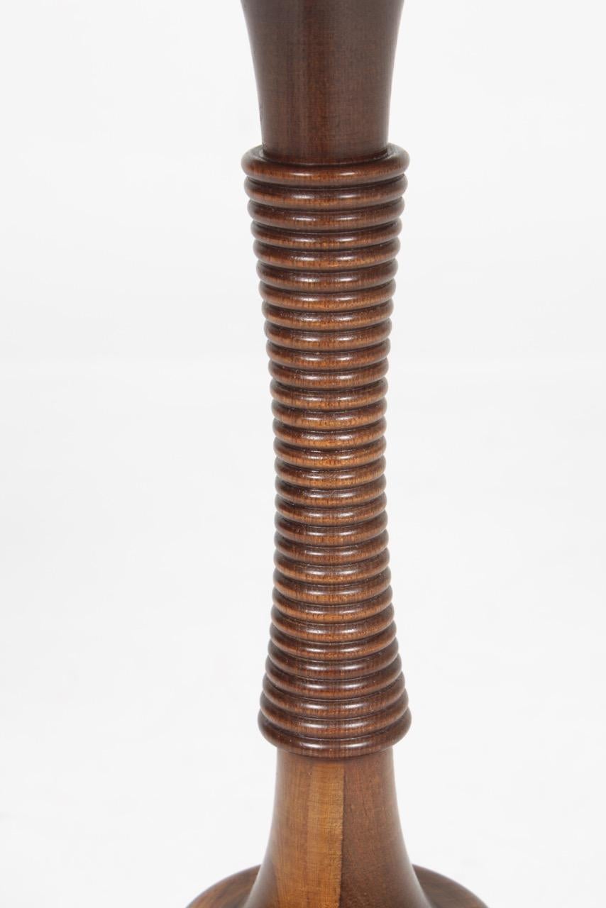 Scandinavian Modern Midcentury Danish Side Table, Solid Mahogany by Cabinetmaker Frits Henningsen