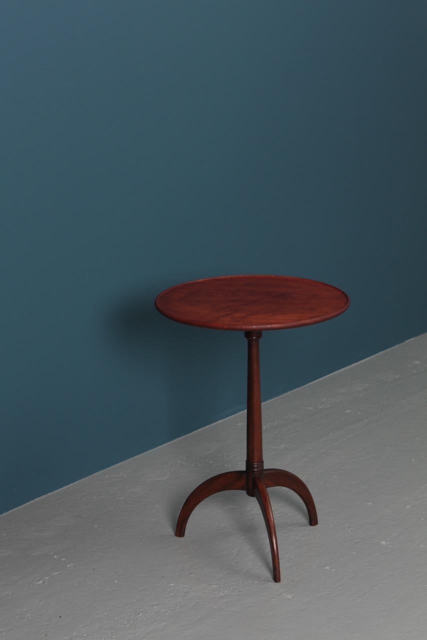 Midcentury Danish Side Table, Solid Mahogany by Cabinetmaker Frits Henningsen 1