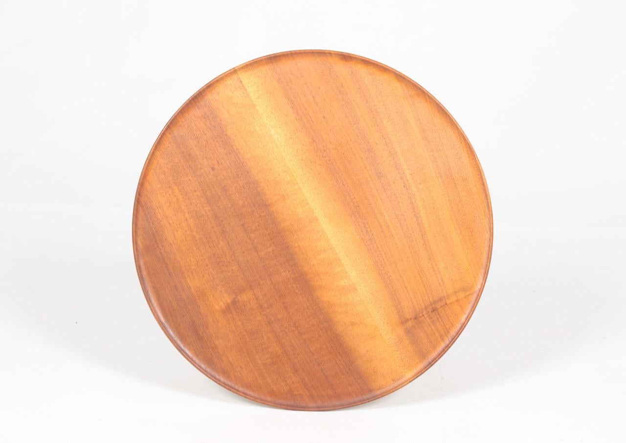 Midcentury Danish Side Table, Solid Mahogany by Cabinetmaker Frits Henningsen 3