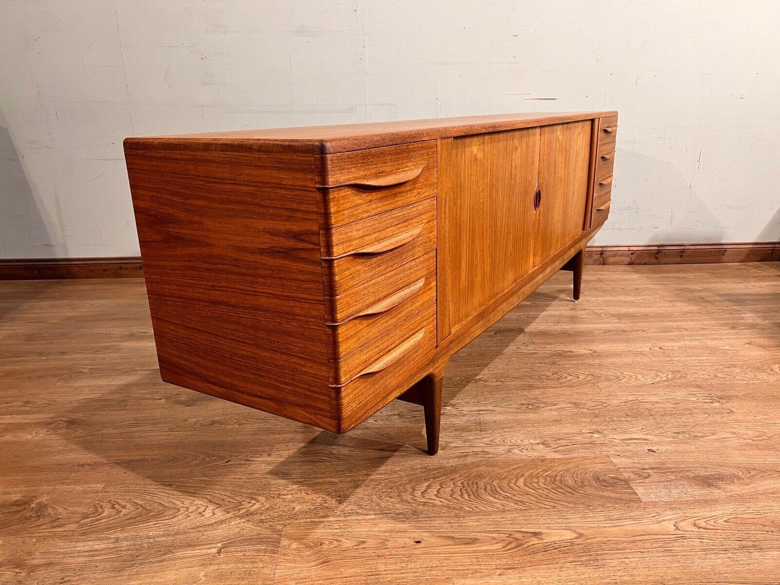 Mid Century Danish Sideboard by Johannes Anderson Teak 60s Server For Sale 6