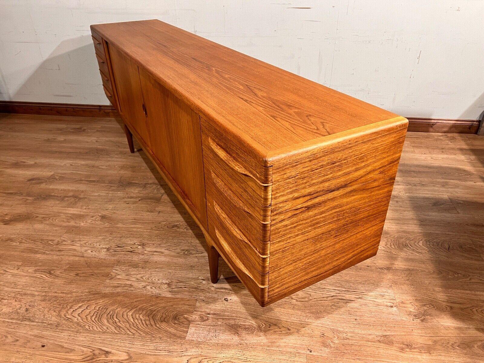 Mid Century Danish Sideboard by Johannes Anderson Teak 60s Server For Sale 8