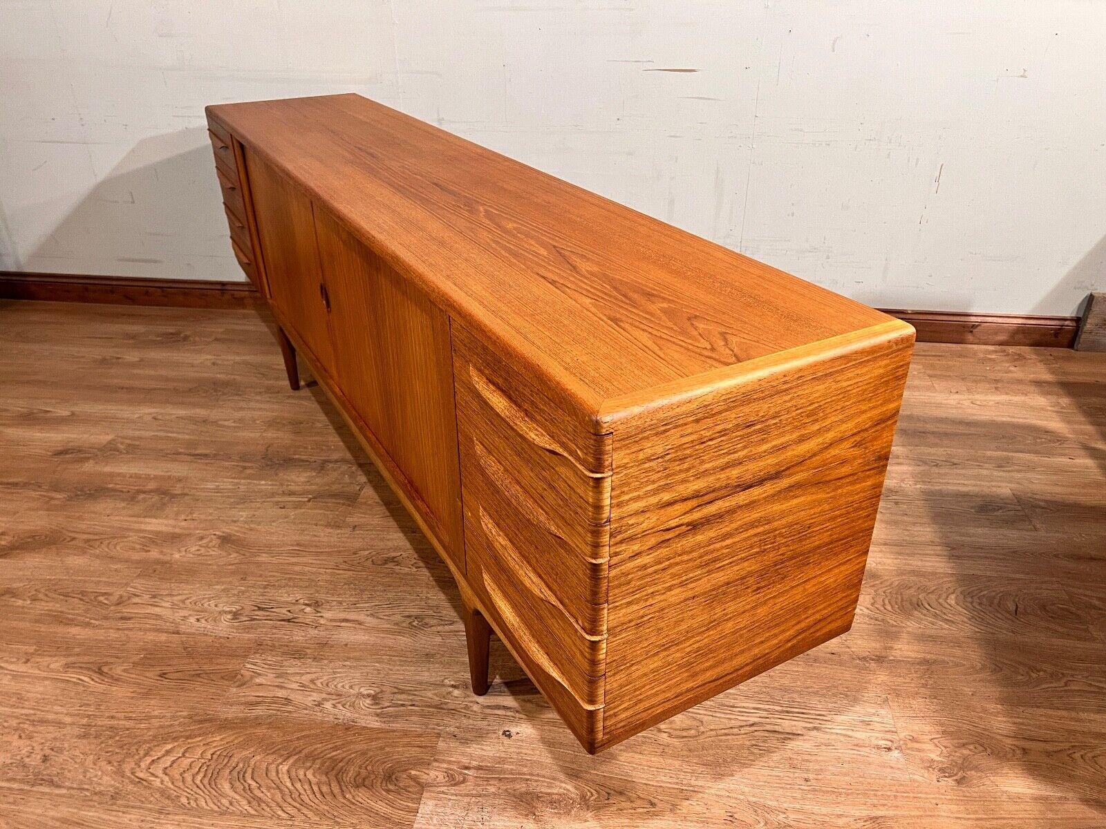 Mid Century Danish Sideboard by Johannes Anderson Teak 60s Server For Sale 9