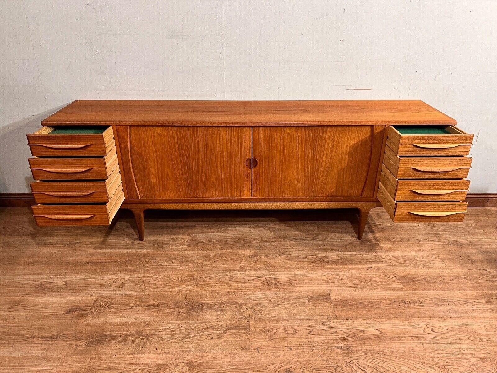 Mid Century Danish Sideboard by Johannes Anderson Teak 60s Server For Sale 2