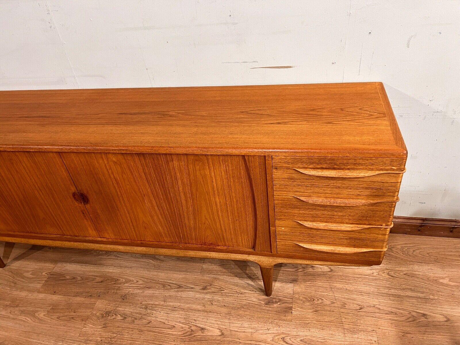 Mid Century Danish Sideboard by Johannes Anderson Teak 60s Server For Sale 5