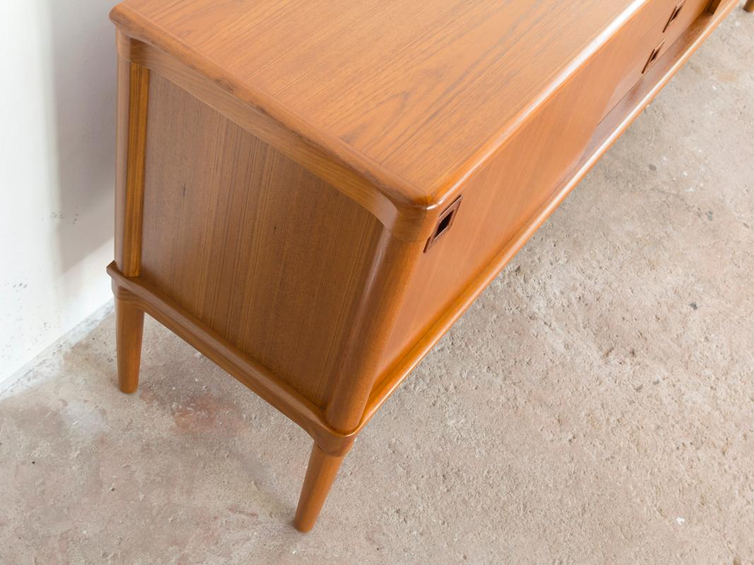 Mid-Century Danish Sideboard in Teak by HW Klein for Bramin with Square Handle In Good Condition In Beveren, BE