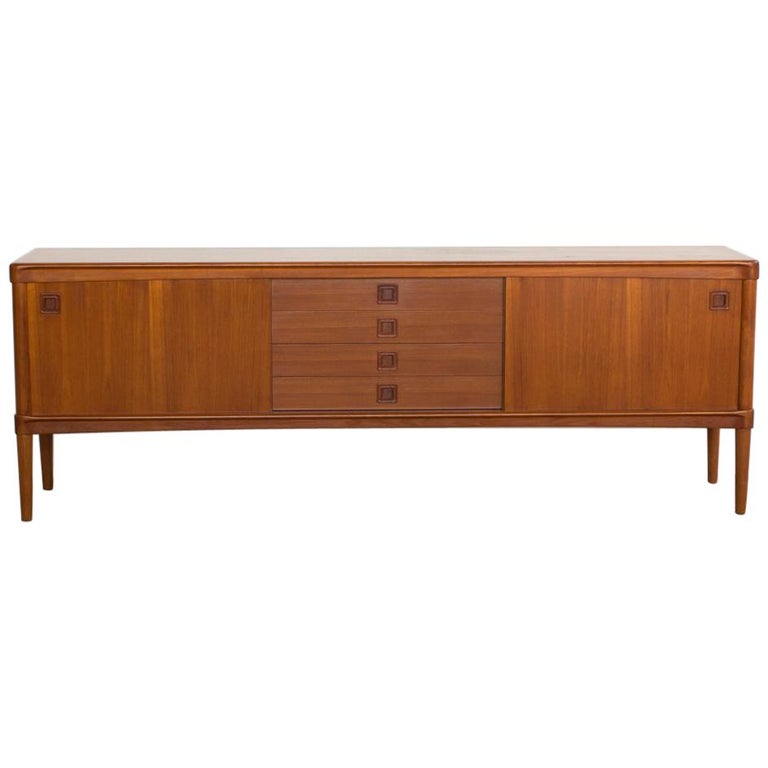 MidCentury Danish Sideboard in Teak by HW Klein for Bramin with Square