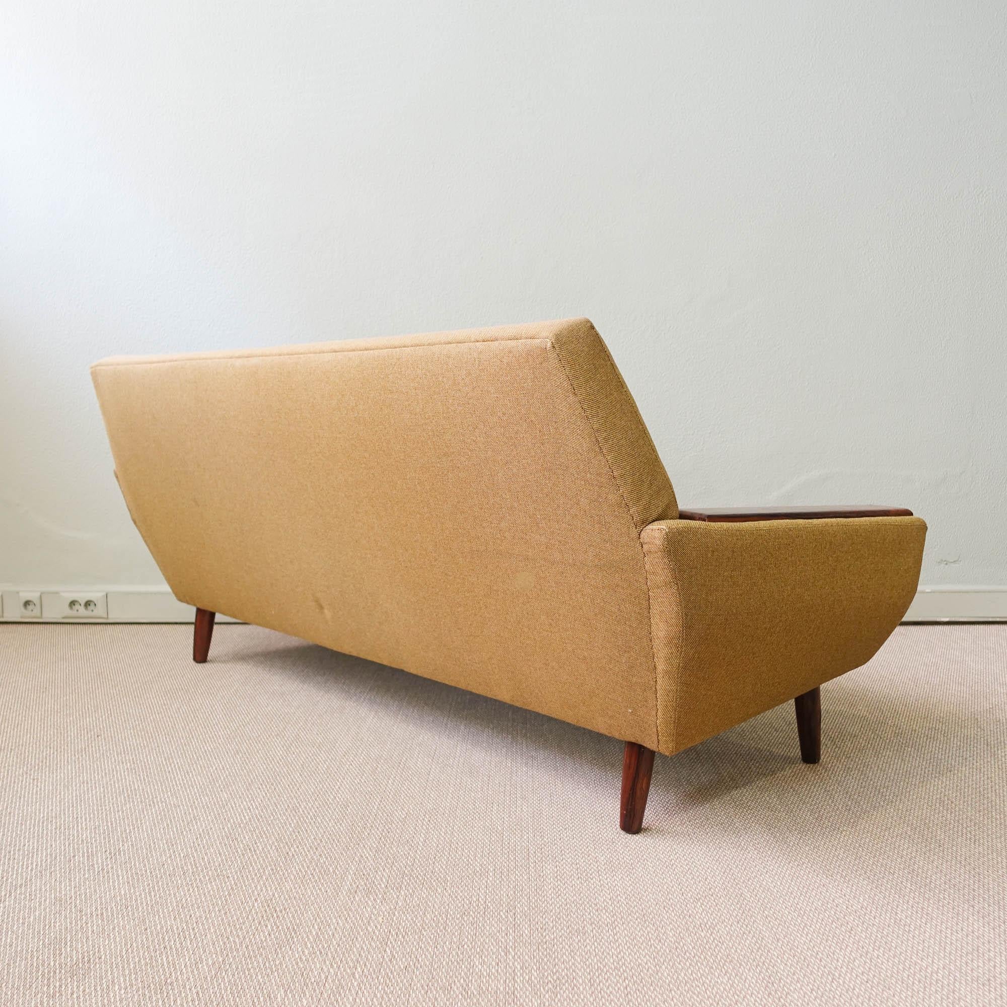 Fabric Midcentury Danish Sofa, 1960s