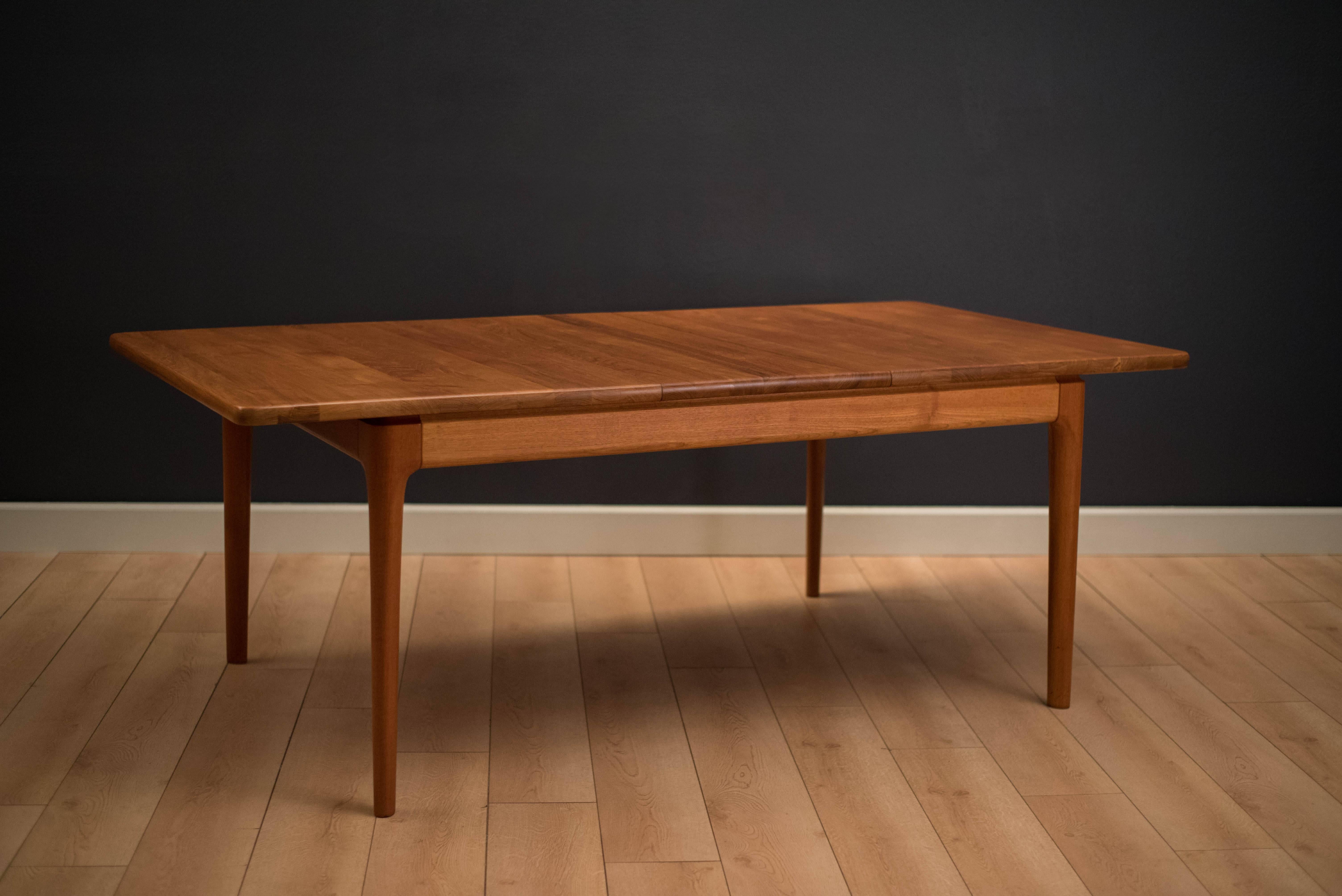 Mid-20th Century Mid Century Danish Solid Teak Dining Table