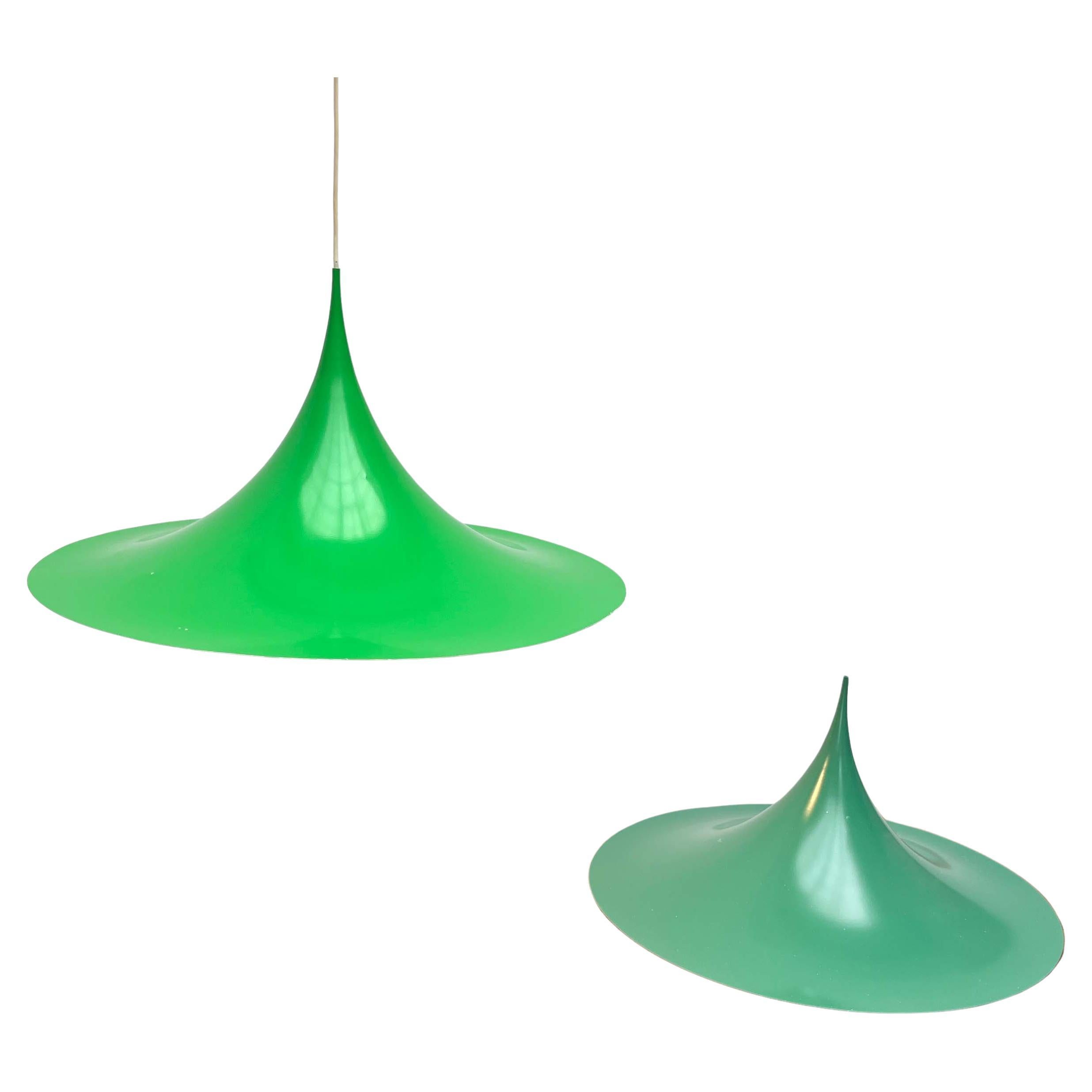 Pendentif semi-tulipe vert du Danemark du milieu du siècle Space par Fog & Mørup, 1960s en vente