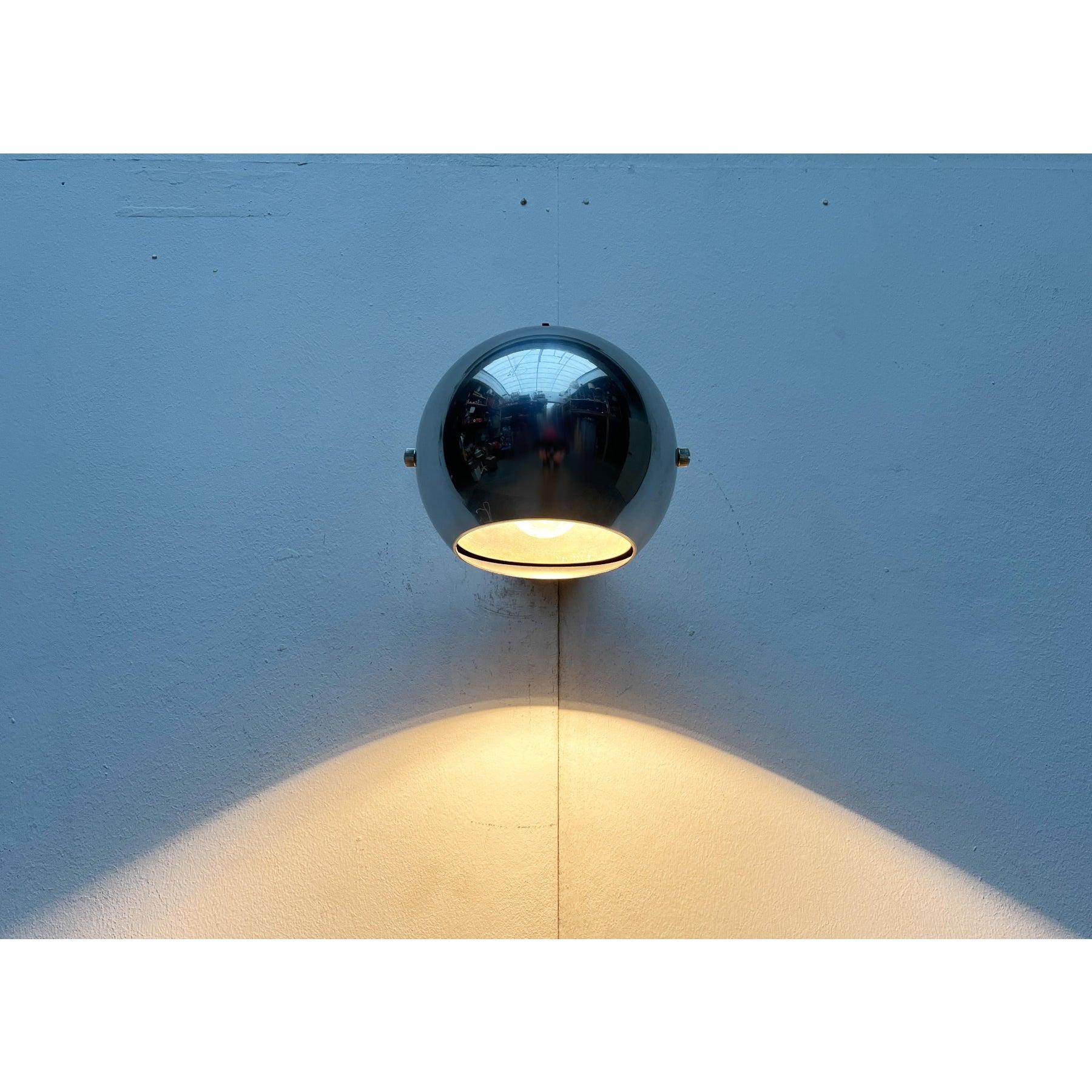 Mid-Century Danish Space Age Model 48591 Ball Wall Lamp from Louis Poulsen 1960s For Sale 9