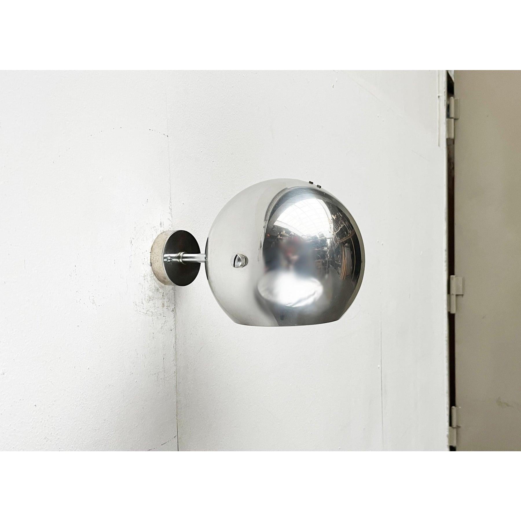 Mid-Century Modern Mid-Century Danish Space Age Model 48591 Ball Wall Lamp from Louis Poulsen 1960s For Sale