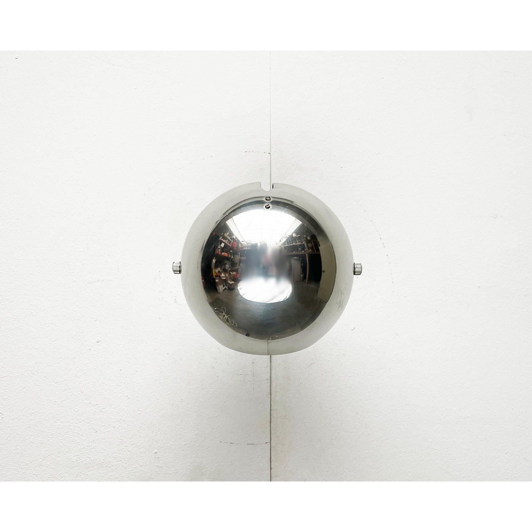 Metal Mid-Century Danish Space Age Model 48591 Ball Wall Lamp from Louis Poulsen 1960s For Sale