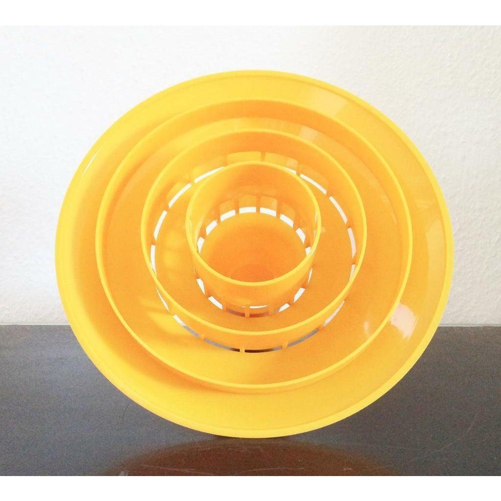 Dänische Space Age Kunststoff-Hängeleuchte aus der Jahrhundertmitte von Bent Karlby, 1960er Jahre im Angebot 4