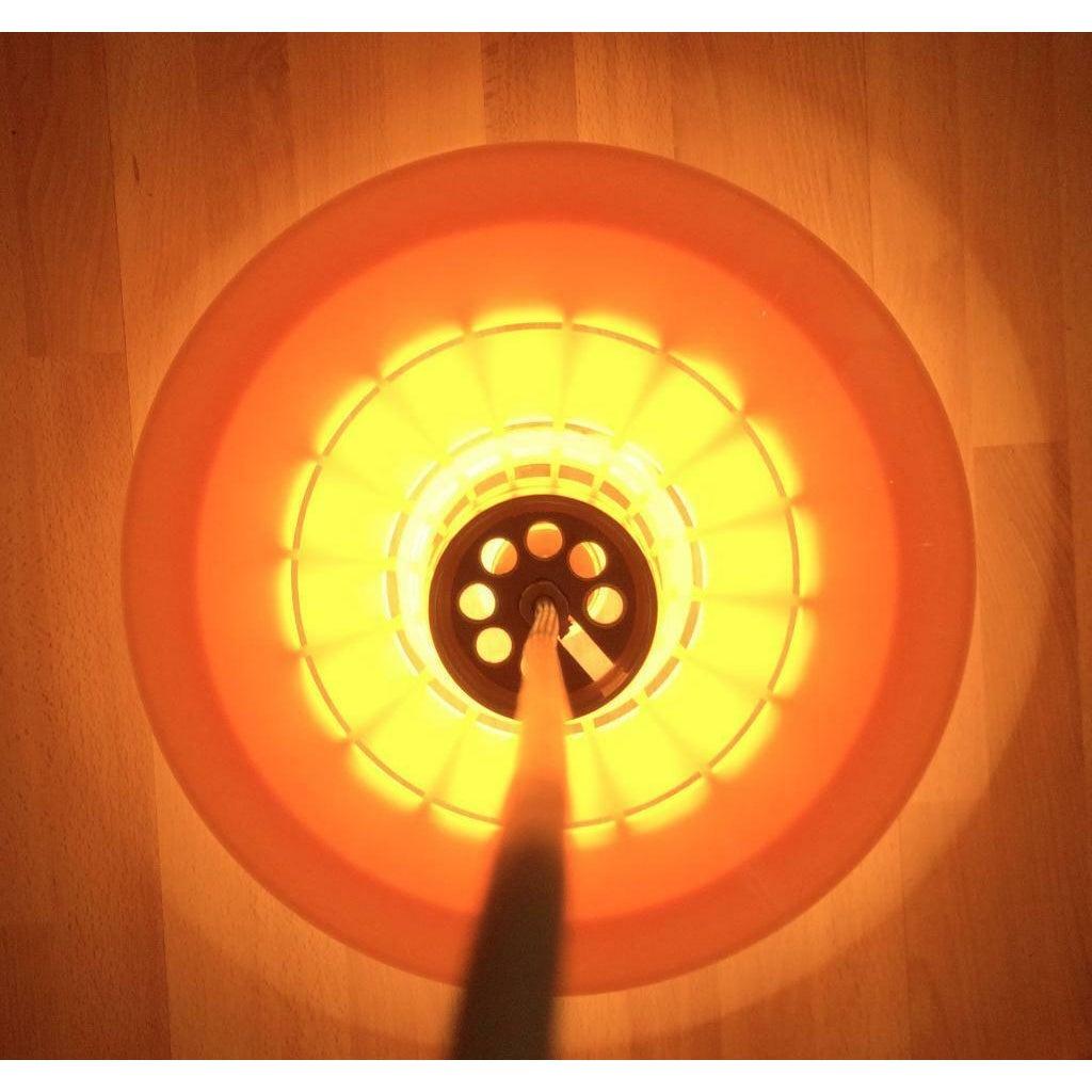 Dänische Space Age Kunststoff-Hängeleuchte aus der Jahrhundertmitte von Bent Karlby, 1960er Jahre (20. Jahrhundert) im Angebot