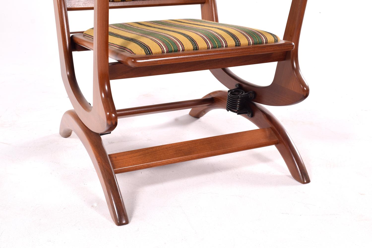 Scandinavian Modern Midcentury Danish Spring Rocking Chair in Teak, 1960