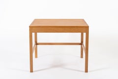 Mid Century Danish Square Oak Wood Coffee Table by Borge Mogensen