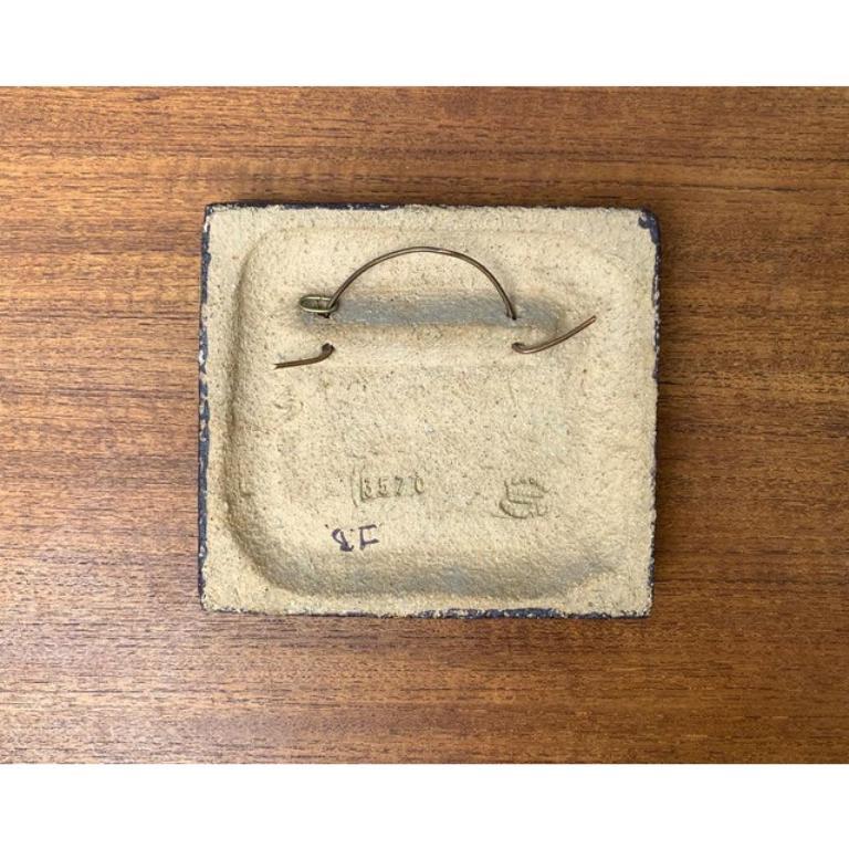 Mid-Century Danish Stoneware Bird Wall Plate by Noomi Backhausen, 1960s For Sale 6