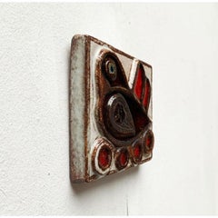 Mid-Century Danish Stoneware Bird Wall Plate by Noomi Backhausen, 1960s