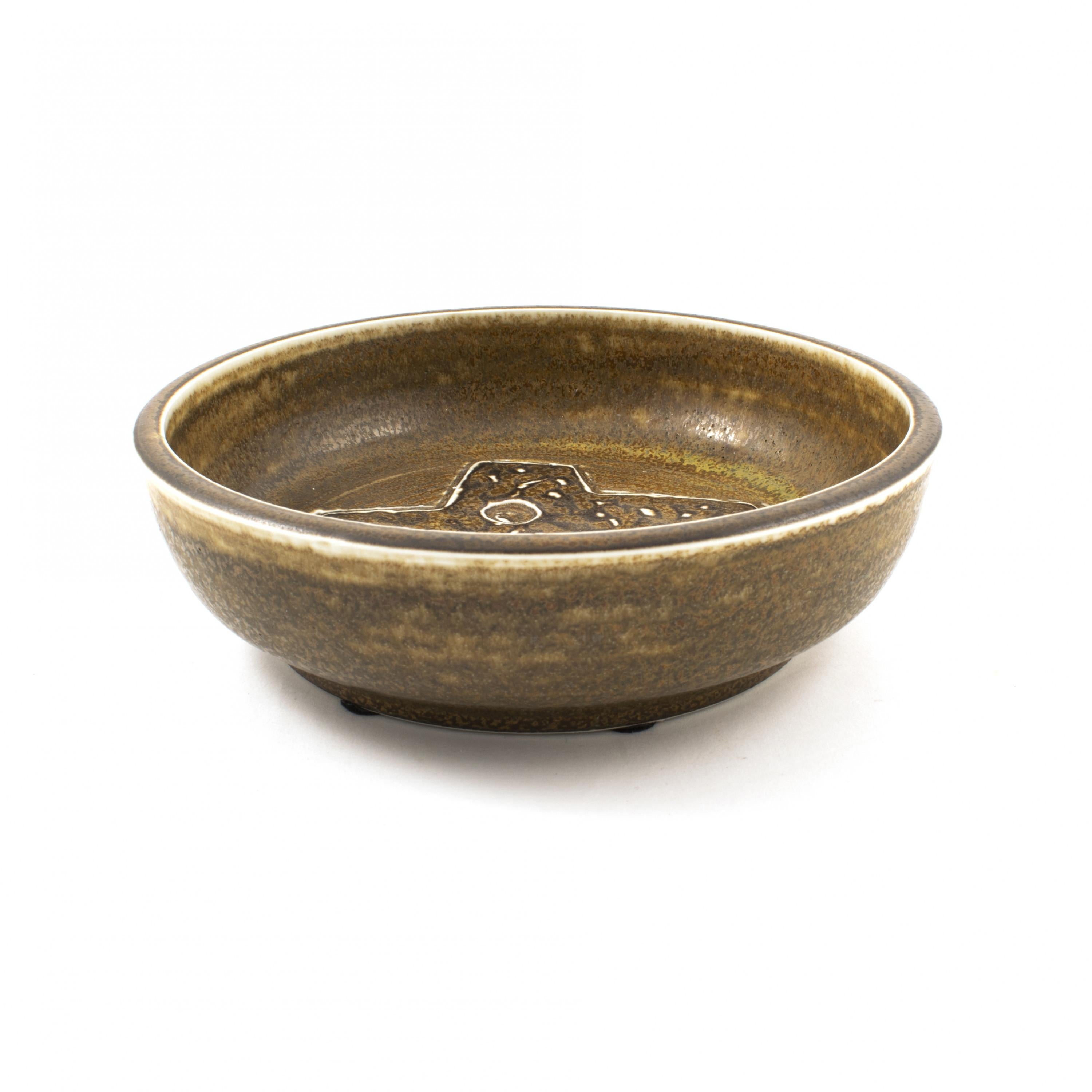 Scandinave moderne Plat en grès danois du milieu du siècle dernier de Jrgen Mogensen pour Royal Copenhagen, 1960 en vente