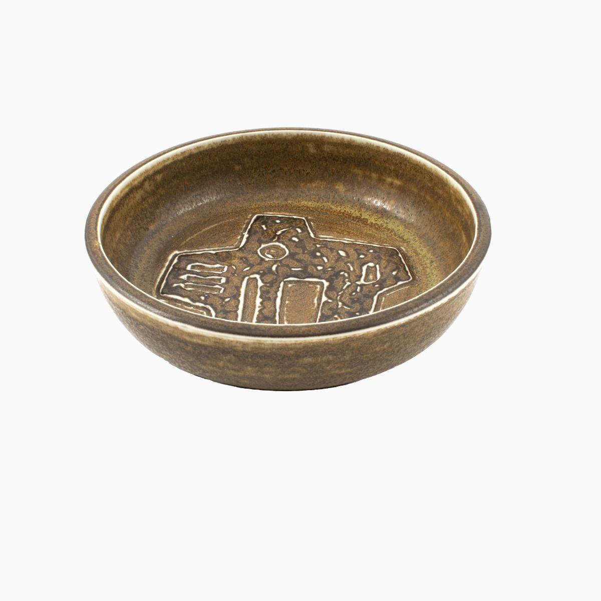 Plat en grès danois du milieu du siècle dernier de Jrgen Mogensen pour Royal Copenhagen, 1960 en vente 1