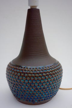 Midcentury Danish Stoneware Model 3048 Handmade Table Lamp from Søholm, 1960s