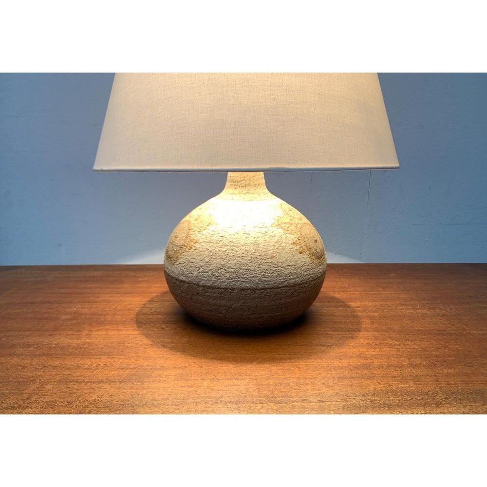 Mid-Century Danish Stoneware Table Lamp from Søholm, 1960s In Excellent Condition For Sale In Hamburg, DE