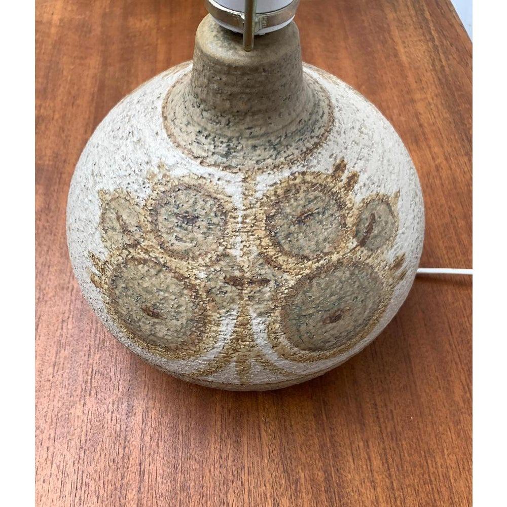 20th Century Mid-Century Danish Stoneware Table Lamp from Søholm, 1960s For Sale