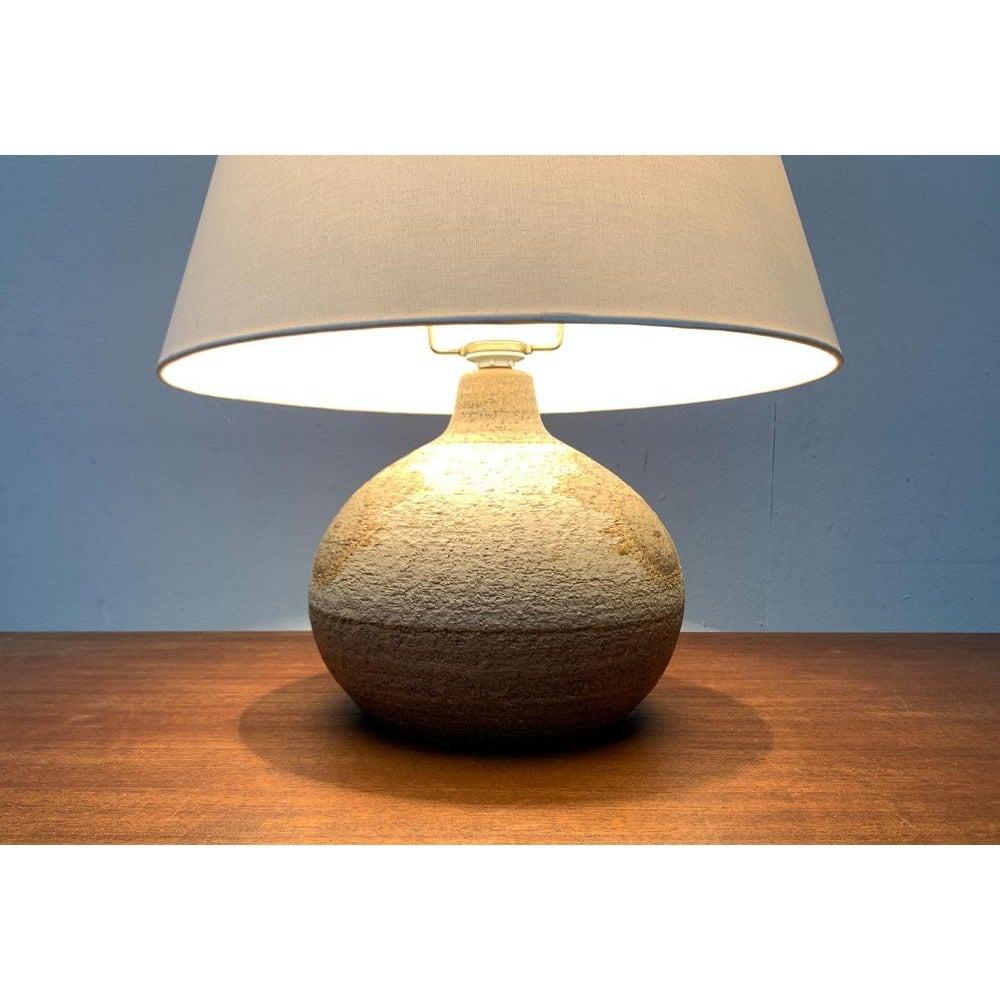 Ceramic Mid-Century Danish Stoneware Table Lamp from Søholm, 1960s For Sale