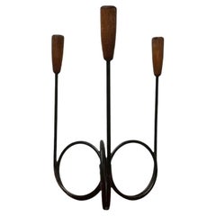 Mid-Century Danish String Style Teak Candleholder, 1960s