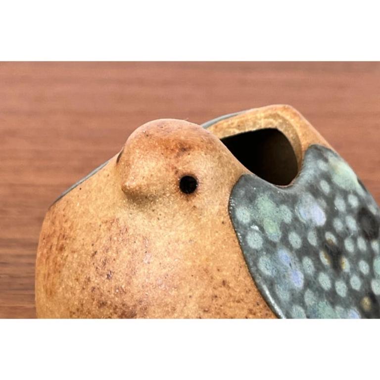 Mid-Century moderno Vaso a forma di uccello in Studio Pottery danese di metà secolo, anni '60 in vendita