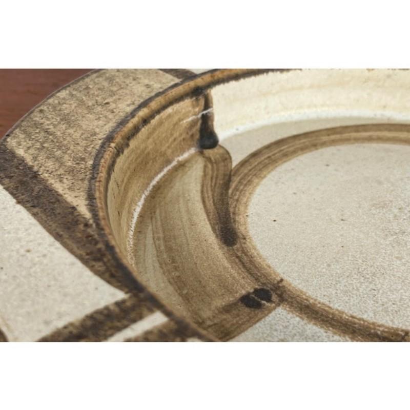 20th Century Mid-Century Danish Studio Pottery Bowl by Aksel Larsen for Axella, 1960s For Sale