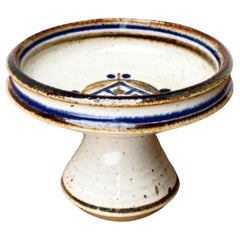 Cuenco de cerámica danesa de mediados de siglo Studio Pottery de Marianne Stark, años 60