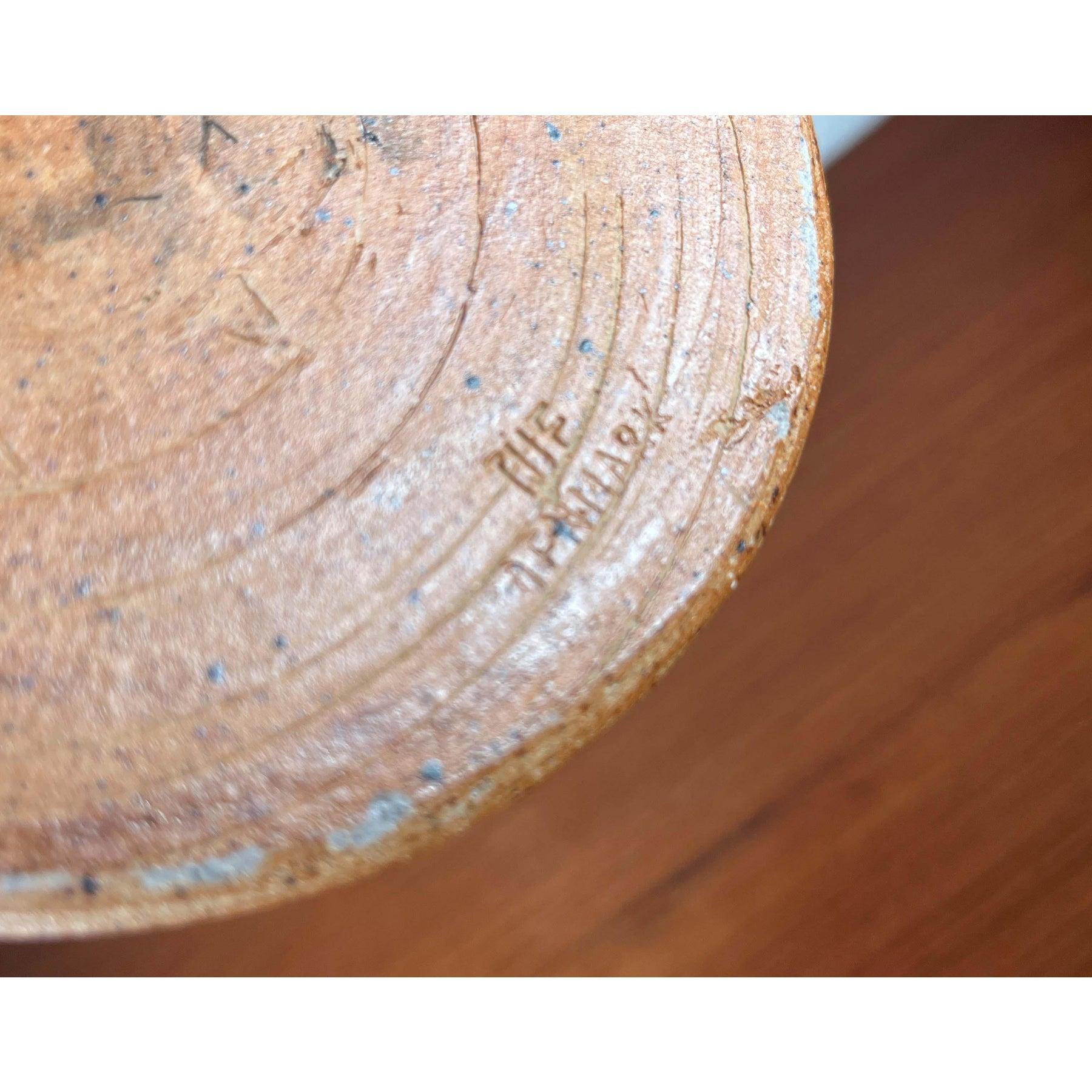 Cuenco danés de mediados de siglo de Studio Pottery de Tue Poulsen para Tue Keramik, años 60 en venta 1