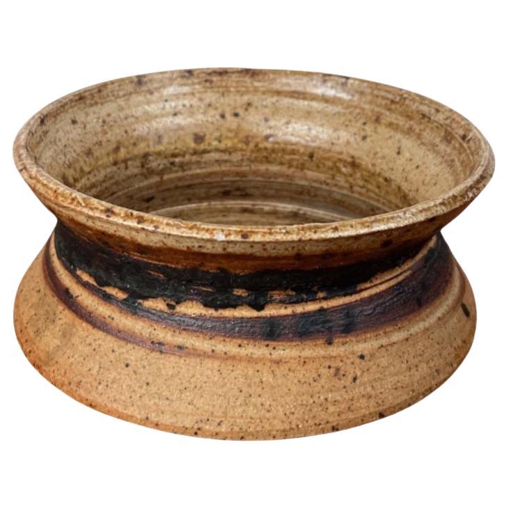 Cuenco danés de mediados de siglo de Studio Pottery de Tue Poulsen para Tue Keramik, años 60