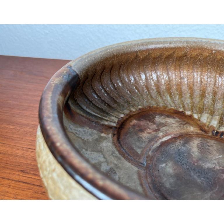 Ciotola in Studio Pottery danese di metà secolo di Axella, anni '60 in vendita 1