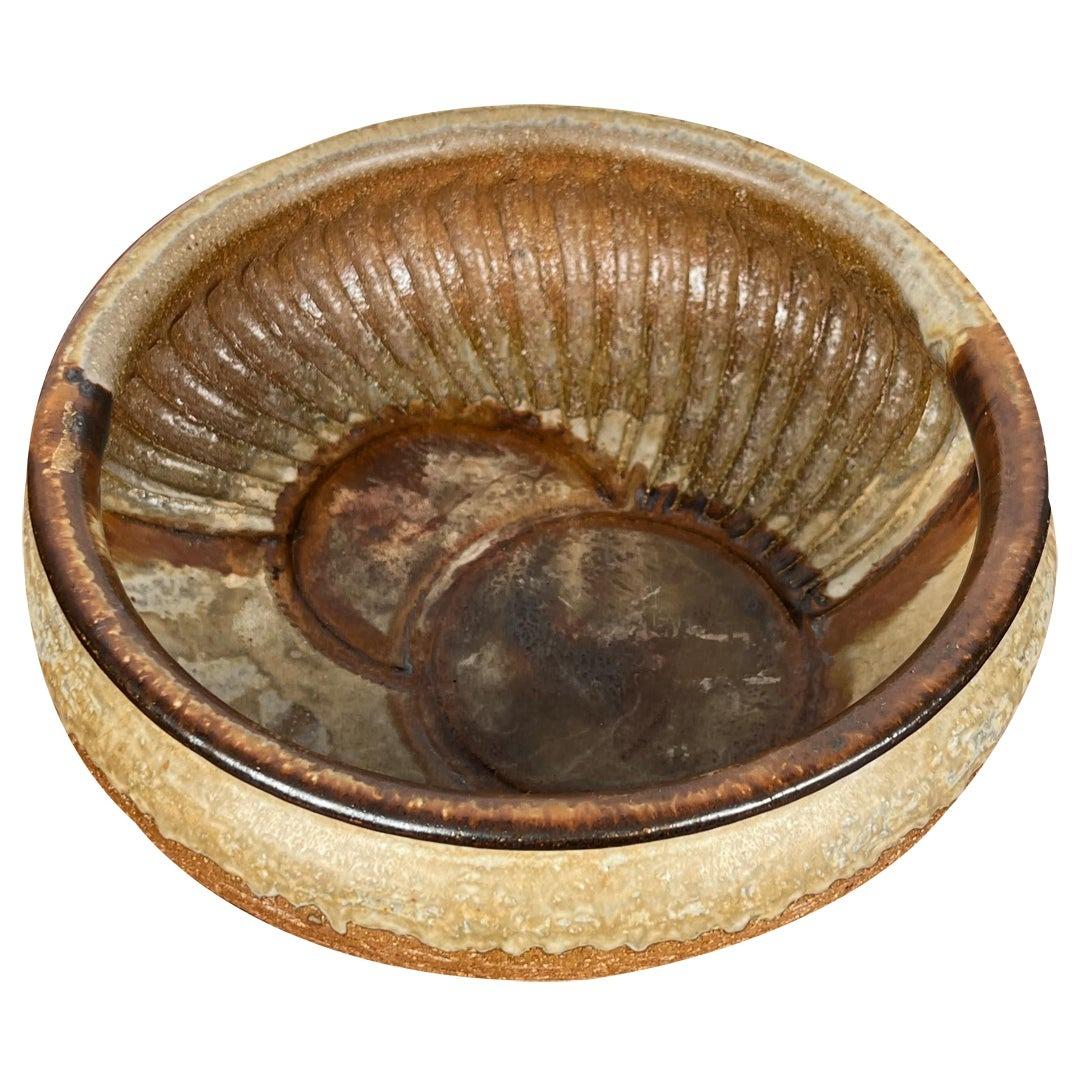 Dänische Studio-Keramikschale aus der Mitte des Jahrhunderts von Axella, 1960er Jahre