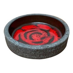 Dänische Studio-Keramikschale aus der Mitte des Jahrhunderts von Lehmann Pottery, 1960er Jahre