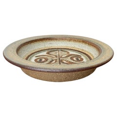 Dänische Studio Pottery Schale aus der Jahrhundertmitte von Søholm, 1960er Jahre