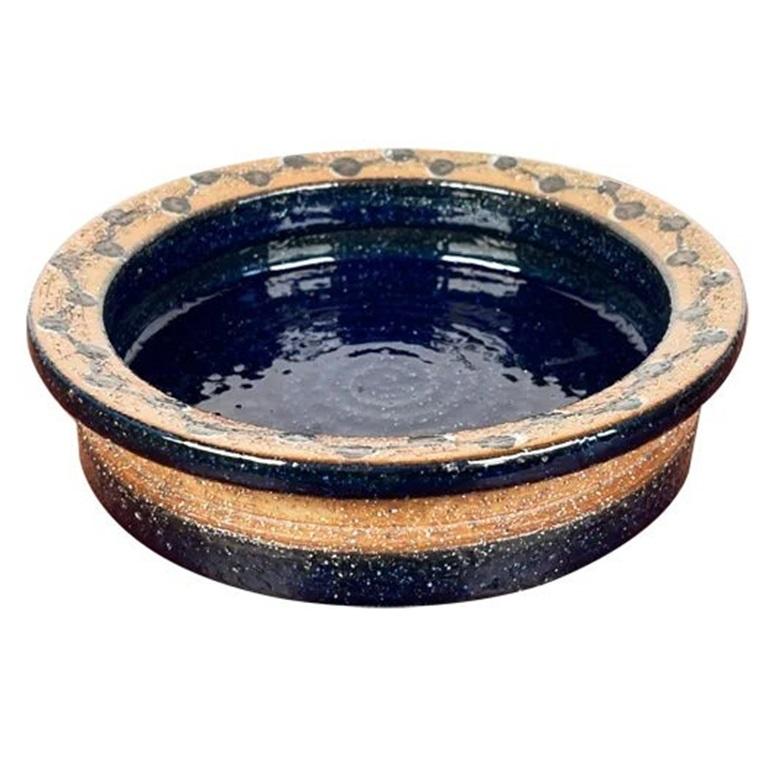 Dänische Studio Pottery Schale aus Steinzeug aus der Jahrhundertmitte von Søholm, 1960er Jahre