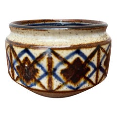 Mid-Century Danish Studio Pottery Candle Holder from Michael Andersen, 1960s