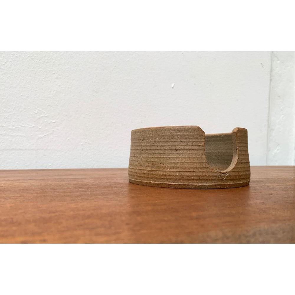 Mid-Century Danish Studio Pottery Candleholder by Kate and Klaus Friederichsen For Sale 5