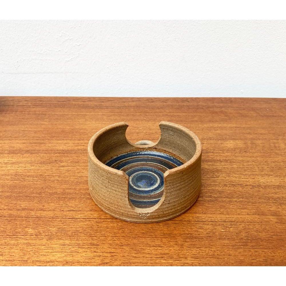 Mid-Century Danish Studio Pottery Candleholder by Kate and Klaus Friederichsen For Sale 6