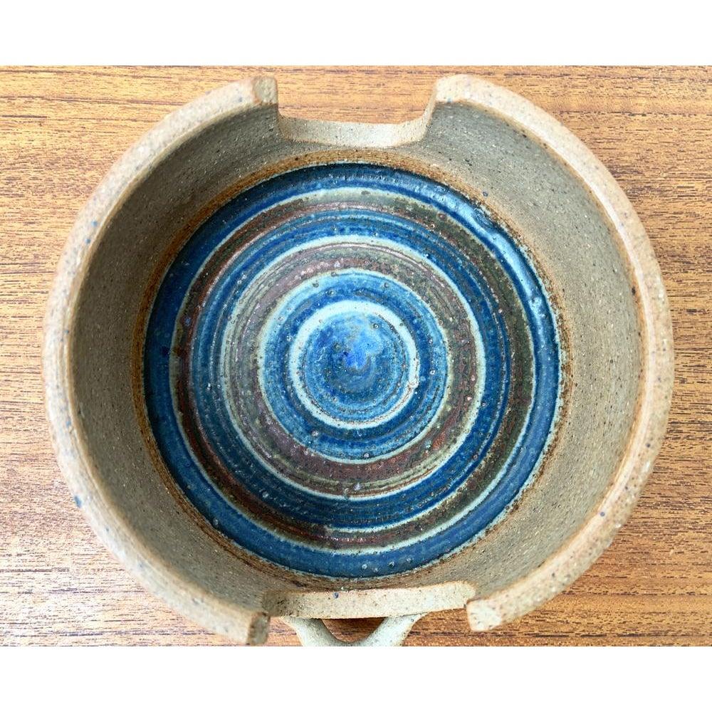 20th Century Mid-Century Danish Studio Pottery Candleholder by Kate and Klaus Friederichsen For Sale